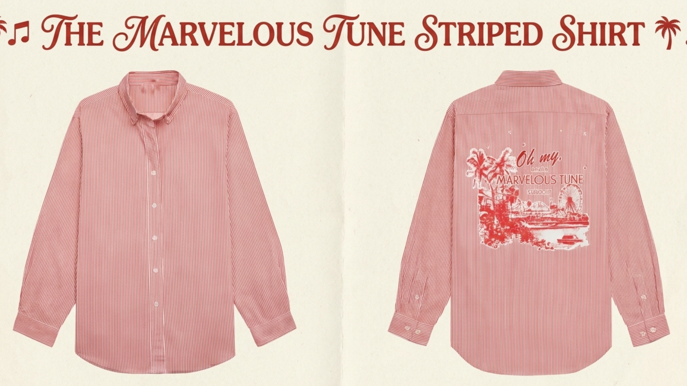 Taylor Swift coastal striped shirt