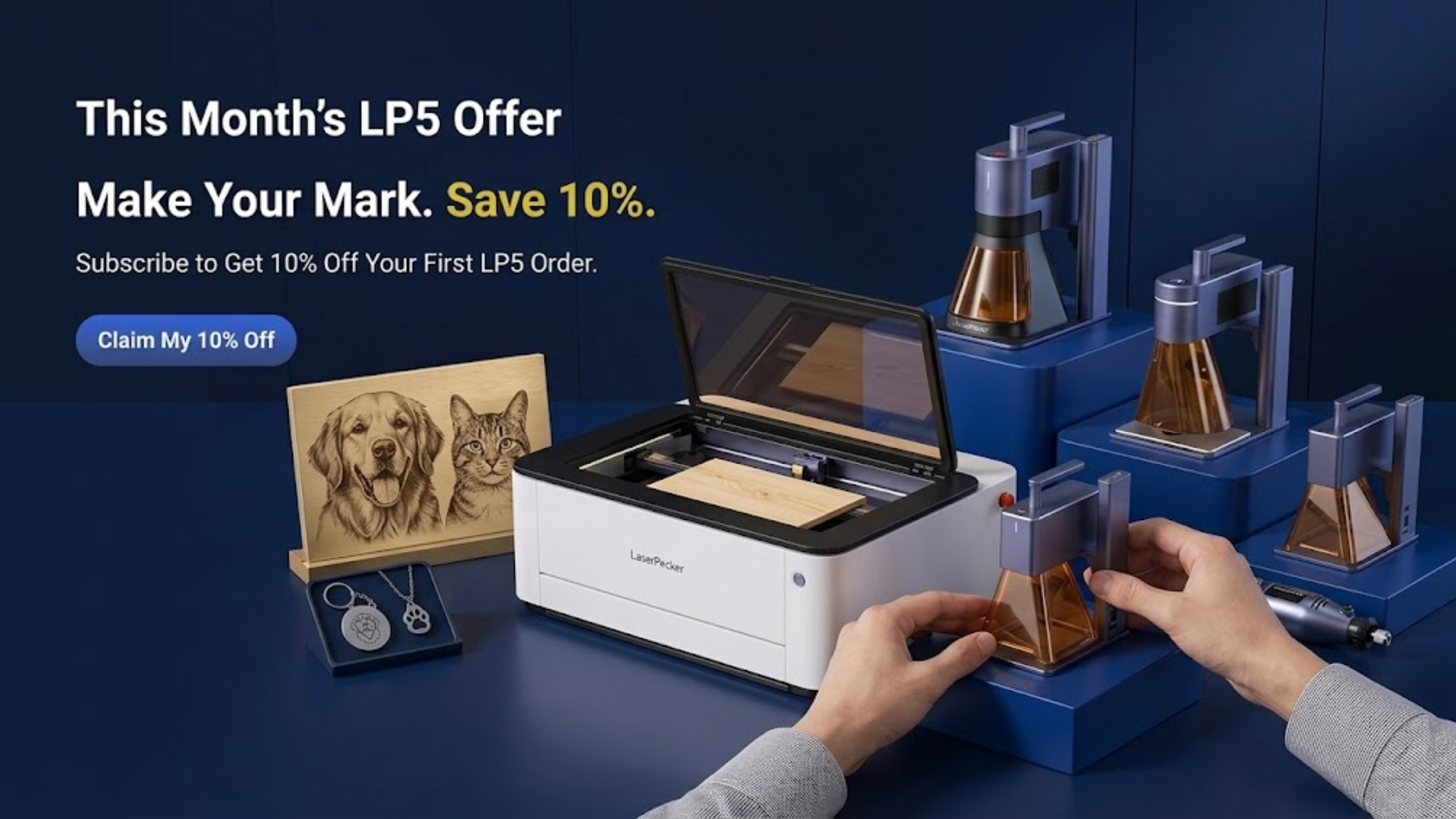 LaserPecker Laser Engraver for precise engraving and professional results