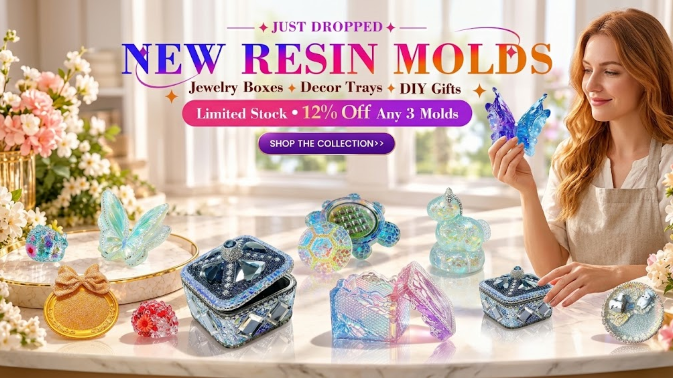 Epoxy Resin for smooth, durable crafts, deep pours, and resin crafting kits